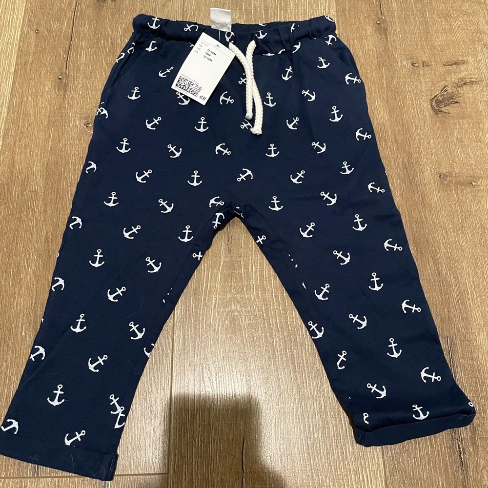NWT H&M Navy Nautical Pants